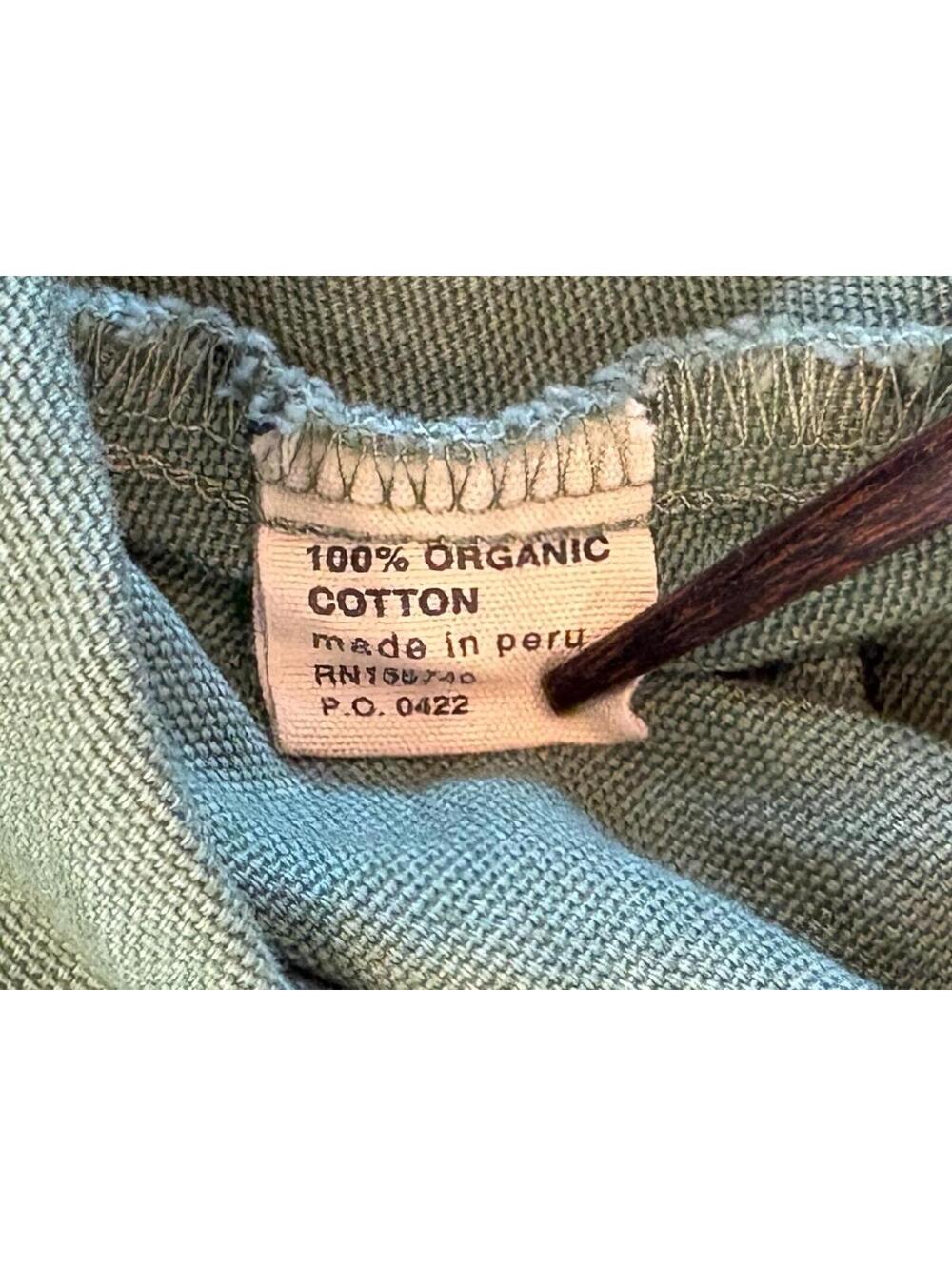 Noble Women’s Organic Cotton Canvas Utility Dress Sea  Glass Green Zip Front S - Picture 8 of 11